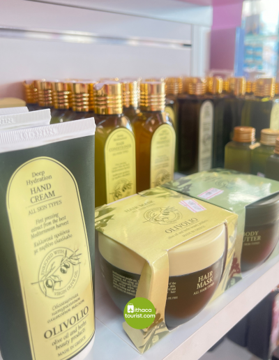 Cosmetics store "Irida", personal care products, Vathy, Ithaca