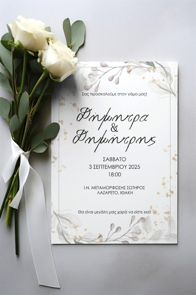 Προσκλητήριο γάμου, Ιθάκη, Seabornhope