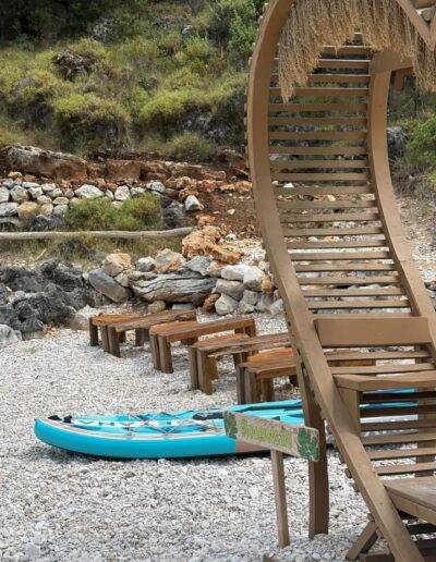 Votsalo, beach bar Ιθάκη, παραλία Καμίνια