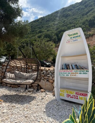Votsalo, beach bar Ιθάκη, παραλία Καμίνια