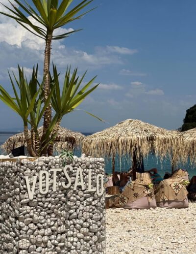 Votsalo, beach bar Ιθάκη, παραλία Καμίνια