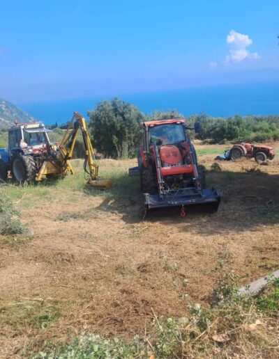 Αγροδιαχείριση Ε.Ε, εργασίες διαμόρφωσης γης, Πλατρειθιάς, Ιθάκη