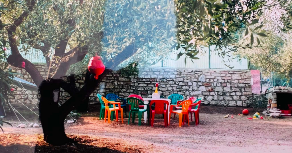 Χώρος για τα παιδιά στο κτήμα της Κας Μαρίας στην Ιθάκη